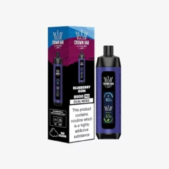 Crown Bar Al Fakher 8000 Blueberry – 18mL Disposable Vape