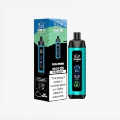 AlFakher Crystal 8000 Puffs Mint 18mL Tank Disposable