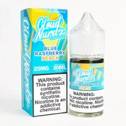 Iced Blue Razz Peach Nic Salt 30mL 50/50 PG/VG Vape Juice