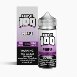 Purple Keep It 100 – 100mL Grape Soda | Freebase Nicotine
