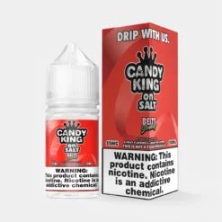 Candy King Strawberry Belts On SALT- Sweet Sour Nic Salt 30mL