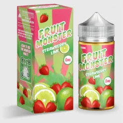 Strawberry Lime - Fruit Monster 100mL Vape Juice 75% VG