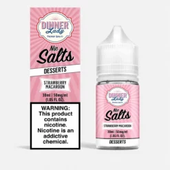 Dinner Lady Strawberry Macaroon - Smooth Salts Dessert Vape