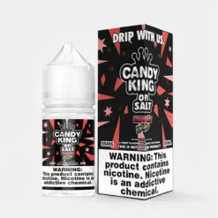 Strawberry Pop Drops Candy King 30mL Popping Candy Nic Salt