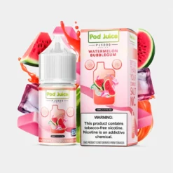 Pod Juice PJ5000 Watermelon Bubblegum 30mL Childproof Vape