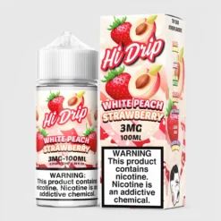 White Peach Strawberry - Hi Drip - 100mL - 3mg/6mg Vape Juice