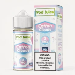 Pod Juice Cotton Clouds 100mL 70% VG Cotton Candy Vape