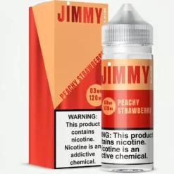 Peachy Strawberry - Jimmy The Juice Man - 120mL 70% VG vape