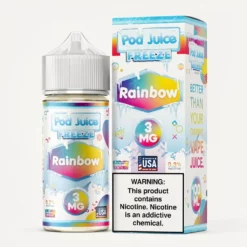 Rainbow Freeze 100mL Vape Juice by Pod Juice