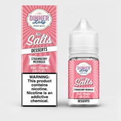 Dinner Lady Strawberry Meringue SALT - Jam - Nic Salt Pod