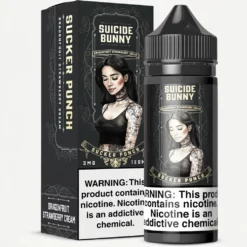 Sucker Punch - Suicide Bunny - 120mL 70% VG Strawberry Cream