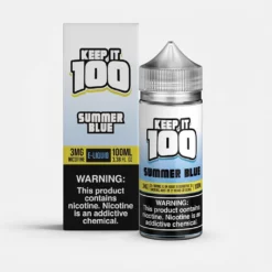 Summer Blue Keep It 100 100mL Made in USA Berry Vape Juice