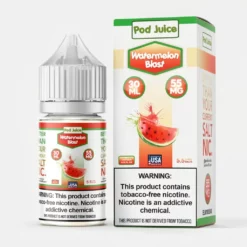Watermelon Blast SALT - Pod Juice - 30mL|Made in USA|Nic Salt
