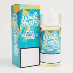 ICED Blue Raspberry Peach - Cloud Nurdz - 100mL Vape Juice